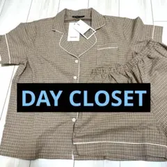 DAY CLOSET 半袖半ズボンパジャマ　半袖 短パン ベージュチェック柄