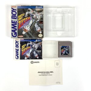 GB JALECO DMG-BZ-USA BATTLE UNIT ZEOTH バトルユニットゼオス 海外版 ゲームボーイソフト 箱説付き＊簡易検査品【GH】