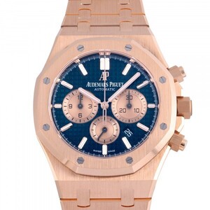 オーデマ・ピゲ AUDEMARS PIGUET ロイヤルオーク クロノグラフ 26331OR.OO.1220OR.01 ブルー/ピンクゴールド文字盤 中古 腕時計 メンズ