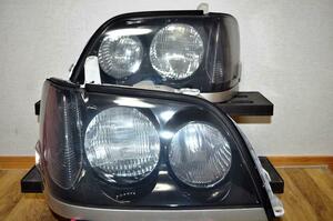 JZS171 JZS173 JZS175 JZS179 17系 クラウン アスリート 純正 HID ヘッドライト 左右 セット ブラック加工 ⑥ KOITO 30-280 ロイヤル　