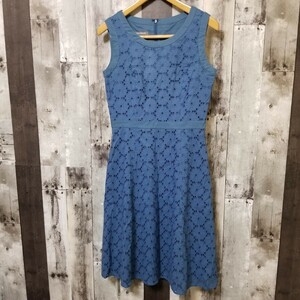 LAURA ASHLEY　ローラアシュレイ　ノースリーブ　ワンピース　サイズ7　総柄　レディース