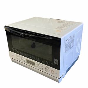 A♪ TOSHIBA 東芝 石窯オーブンレンジ 23L 角皿式/スチーム グランホワイト ER-T60(W) 2020年製 最大1000W フラットタイプ 