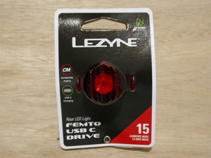 LEZYNE FEMTO USB DRIVE レザイン リアライト USB充電式 