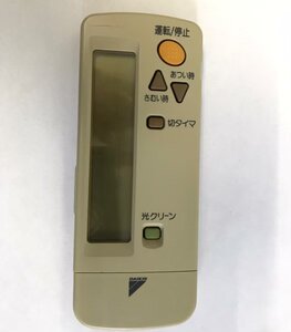 【電池付き】★中古★ダイキン(DAIKIN)　ARC411A7　エアコン　エアコンリモコン　クーラー　クーラーリモコン