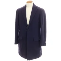 【中古】リングヂャケット RING JACKET ウール チェスターフィールドコート ネイビー【サイズ46】【メンズ】