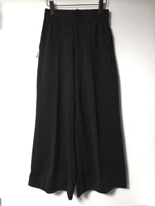 Y-3 20SS CLASSIC WIDE LEG TRACK PANTS M ワイドレッグパンツ スラックス 黒 ヨウジヤマモト ジャージ地 ブラック 同色ロゴ