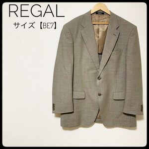 REGAL スーツ テーラードジャケット　ブラウン　シングルボタン 大きめサイズ　ジャケット 長袖 リーガル 洋服の青山 メンズ　茶 シングル 