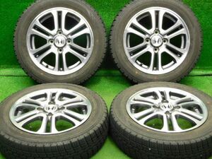 中古 ホイールタイヤ 4本 155/65R14 2018年製 8分山 ホンダ N-BOX 純正 スタッドレス タイヤ ノーストレック N3i