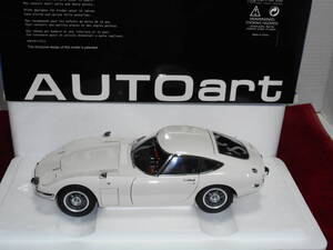 ☆1円始・AUTO art・☆1/18 トヨタTOYOTA 2000GT White ☆25.0119