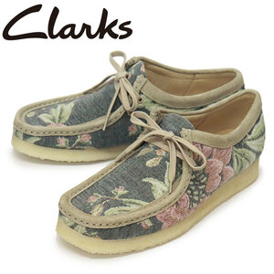 Clarks (クラークス) 26169734 Wallabee ワラビー メンズシューズ Grey Floral CL084 UK9-約27.0cm