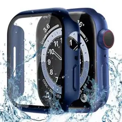 Apple Watch用 ケース 防水 全面保護  ブルー 41mm