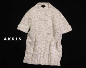 AKRIS アクリス ふんわり 上質 カシミヤ100％ ニットプルオーバー セーター 38