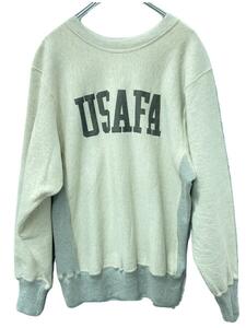 WAREHOUSE◆Style&Respect別注/USAFA クルーネック/スウェット/XL/コットン/グレー