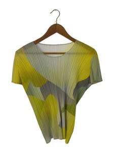 PLEATS PLEASE ISSEY MIYAKE◆21SS/半袖カットソー/-/ポリエステル/マルチカラー/総柄/PP11-JK751