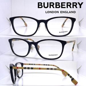 新品 送料無料 Burberry バーバリー メガネ フレーム BE2371D B2371-D 3853 ブラック/バーバリー柄 メガネフレーム 眼鏡