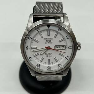 B6100【中古稼働品】/ SEIKO 7S36-03H0 5SPORTS 自動巻き セイコー ファイブ 裏スケ 腕時計 アラビア文字 メンズ