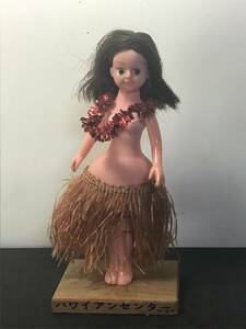 昭和レトロ ハワイアンセンター フラ人形 フラダンス ソフビ インテリア コレクション ビンテージドール 現状品