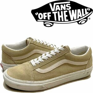 1点物◆バンズVANSオールドスクール24.5スニーカー古着メンズレディースOKアメカジブランド90sストリート中古スケートブランド白茶372921