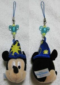 TOKYO Disney RESORT ミッキー ぬいぐるみ ストラップ 青帽子