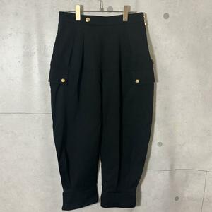 ［未使用級］22SS 超美品 ルイヴィトン LOUIS VUITTON コットンツイル ドレッシー カーゴ クロップドパンツ size M 38 タック