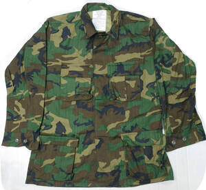 米軍放出 DLA1981 RDF ERDL ブラウンリーフ 熱帯地戦闘服コート 上着 Size:M/R DEAD STOCK 昭和56年モノ