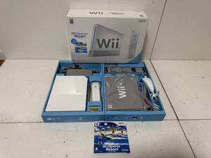 【完品 / 韓国版】【任天堂 Wii 本体 リモコンプラス ヌンチャク センサーバー アダプタ AVケーブル Wiiスポーツリゾート その他付属品 】