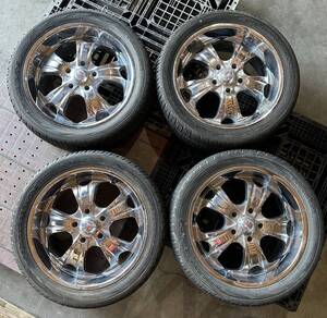 MYRTLE マーテル ホイール 22×9.5J-1 4個セット タイヤ 305/40R22 114H 13年制 大型トラック 送料無料