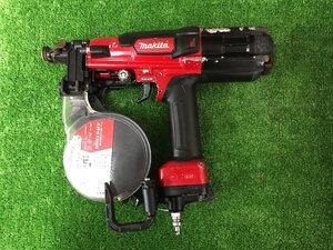 【中古品】★makita(マキタ) 41㎜高圧エアビス打ち機 赤 AR411HR　T3302　IT0OQKTYNNYE