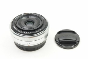 【適格請求書発行】良品 FUJIFILM フジフィルム FUJINON XF 27mm F2.8 Xマウント APS-C シルバー 単焦点レンズ【アルプスカメラ】240603l