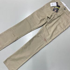 Dickies ディッキーズ ストレッチ ワーク パンツ メンズ W28インチ スリム スキニー チノ チノパン 未使用 skinny 未使用 デザートサンド