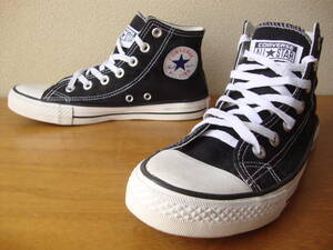 CONVERSE コンバース ALL STAR Hi 24cm 黒×白 オールスター キャンバス ハイカット スニーカー