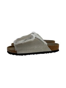 BIRKENSTOCK◆サンダル/26.5cm/WHT/スウェード