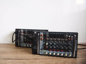 ☆【1T0229-6】 BEHRINGER ベリンガー PMP500MP3 100V 2個セット EUROPOWER パワードミキサー ジャンク