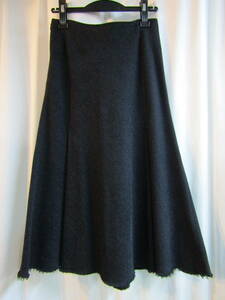 yohji yamamoto +noir 裾切りっぱなしAラインスカート NU-S19-173