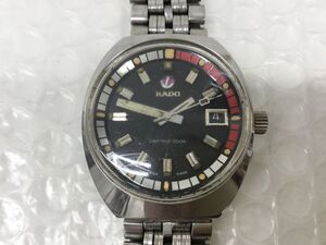 TK178-60-M　②稼動品　RADO ラド― CAPTAIN COOK キャプテンクック 11773 デイト 自動巻き 純正ベルト メンズ腕時計 アンティーク