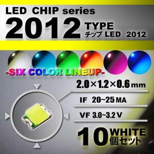 ２０１２ ＬＥＤ チップ ホワイト １０個セット エアコン 打替え