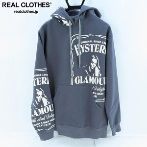 ☆【未使用】HYSTERIC GLAMOUR/ヒステリックグラマー 24AW ウイスキーラベル ガールプリント パーカー 02243CF04 /L /060