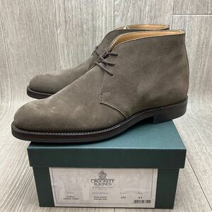 【アウトレット】CROCKETT&JONES◆CHILTERN◆グレージュ◆サイズ8(26.0cm) 紳士革靴チャッカーブーツ英国製クロケットアンドジョーンズ 