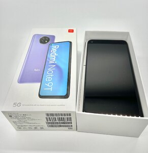 F【未使用品】 SoftBank XIAOMI Redmi Note 9T Nightfall Black 5G対応機種 4GB 64GB