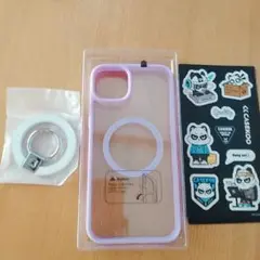 新品❤CASEKOO Iphone 14plusケース  リング付き　モーブ