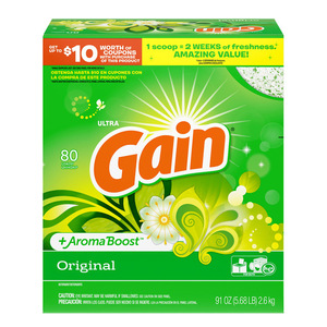 洗濯洗剤 大容量 粉末 ゲイン オリジナル 2.6kg（91oz） 80回分 GAIN P&G 洗濯用洗剤 輸入洗剤 日用品 アメ