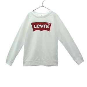 リーバイス プリント 長袖 スウェット S ホワイト Levi