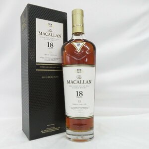 【未開栓】The MACALLAN ザ・マッカラン 18年 2023 シェリーオーク ウイスキー 700ml 43% 箱付 11556518 0601