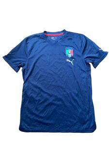 ●●PUMA ITALIA プーマ イタリア 代表 サッカーシャツ ユニフォーム サイズM 紺ネービー●●