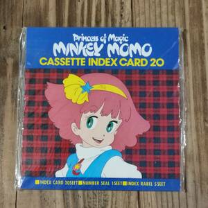 未開封品 魔法のプリンセスミンキーモモ カセットインデックス CASSETTE INDEX CARD 20