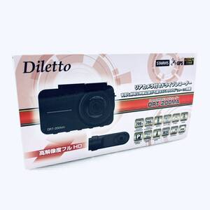 【未使用品】Diletto ドライブレコーダー　前後2カメラ DRT-200MA