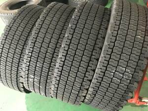 e713-2-10 ☆295/80R22.5 BS W905 中古4本セット！ ブリヂストン（スタッドレス）for Bus 2020/19年製！ 　K340