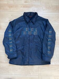 付属品完備 TENDERLOIN NYLON COACH JKT NAVY M テンダーロイン ナイロン コーチ ジャケット ネイビー 刺繍 ブルゾン