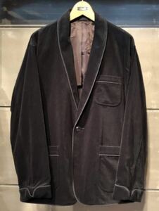 Smoking Jacket スモーキング ジャケット BEAMS PLUS Velveteen 別珍 BLACK Lサイズ 未使用品