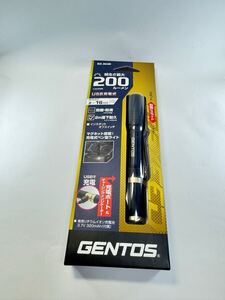 GENTOS LEDライト RX-304R USB充電式 200ルーメン ジャンク品